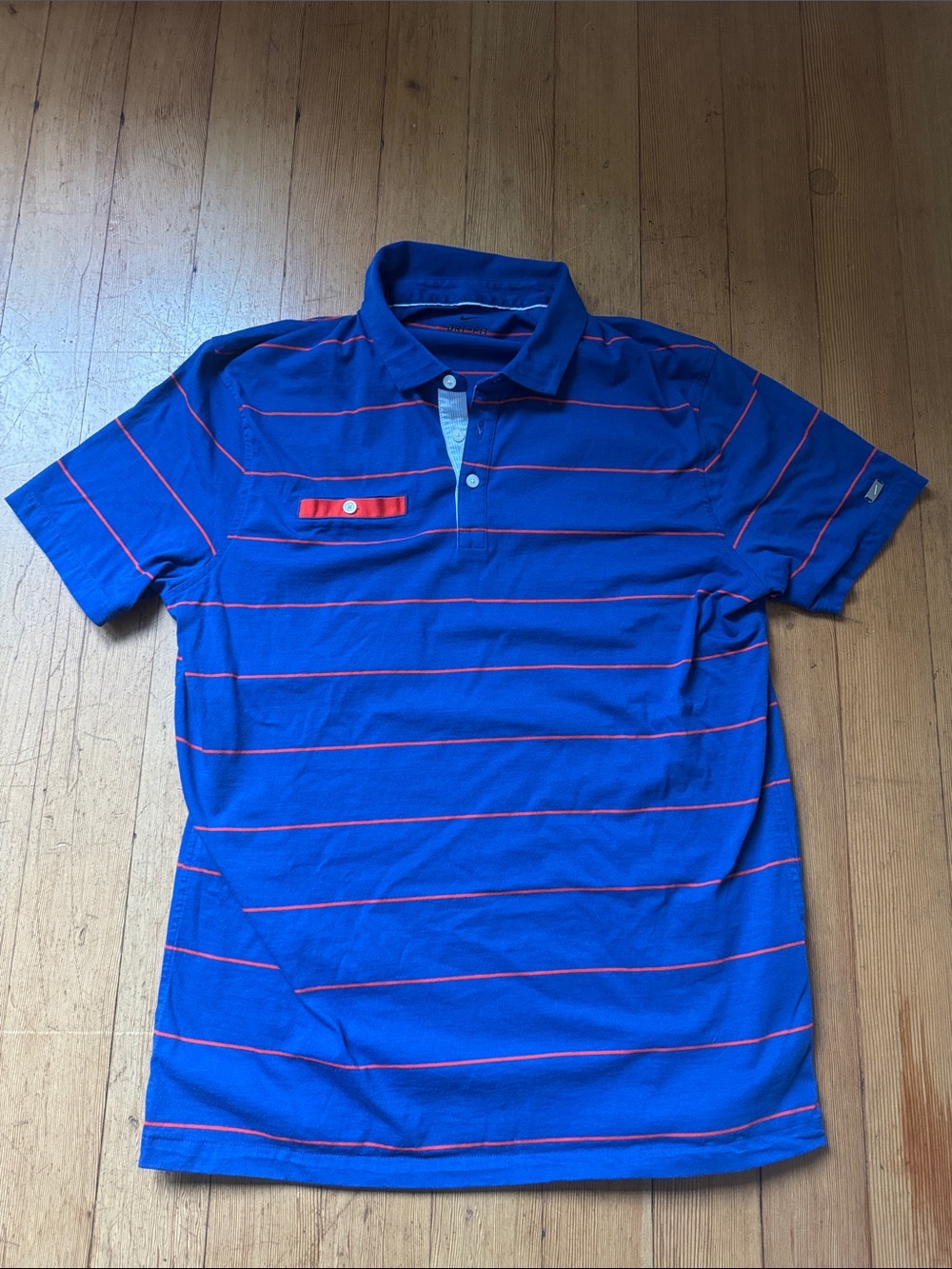 Men's Nike Dri Fit Blue Golf Polo